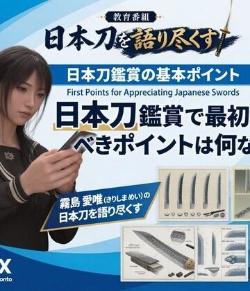 【d_844677】パンチラガチャ★霧島 愛唯（きりしま めい）『日本刀を語り尽くす』第1章-まず「日本刀とは何か」を知る（040-日本刀鑑賞で最初に見るべきポイントは何なのか？）【Ozone_Layer】