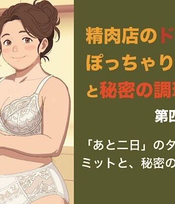 【d_845028】精肉店のドMぽっちゃり女将と秘密の調理場 第四話 「あと二日」のタイムリミットと、秘密のお掃除【青いらいおん】